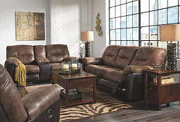 Follett Reclining Sofa & Reclining Loveseat W/Console | Ace Rent to Own