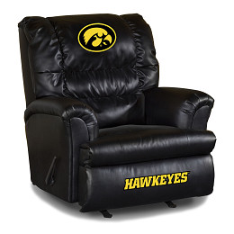 UNIVERSITY OF IOWA LEATHER BIG DADDY RECLINER | Ace Rent to Own