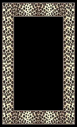 5 X 8 LEOPARD BORDER RUG | Ace Rent to Own