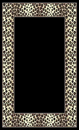 5 X 8 LEOPARD BORDER RUG | Ace Rent to Own