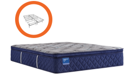 SEALY TWIN MIDNIGHT COVE (SOFT) MATTRESS WITH BASE