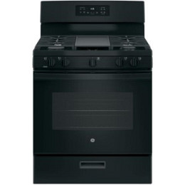 GE 30in Gas Range - Black | Ace Rent to Own