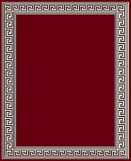 5 X 8 TAJ GREEK KEY BURGUNDY RUG | Ace Rent to Own
