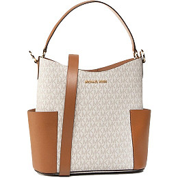 MICHAEL KORS BEDFORD BUCKET SHOULDER - VANILLA/ACORN-MD | Ace Rent to Own