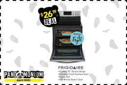 PANDAMONIUM - FRIGIDAIRE ELECTRIC RANGE WITH BUILT-IN AIR FRYER | Ace Rent to Own