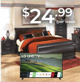 BEDROOM GROUP & 43" TV BUNDLE | Ace Rent to Own