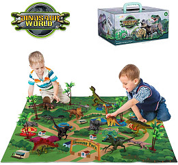 TEMI DINOSAUR TOY FIGURE WITH ACTIVITY PLAY MAT & TREES | Ace Rent to Own