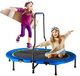 MERAX KIDS TRAMPOLINE WITH HANDRAIL AND SAFETY COVER | Ace Rent to Own