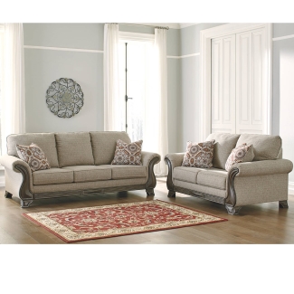 Ace Rent To Own Ashley Furniture Fog Claremorris Sofa Loveseat