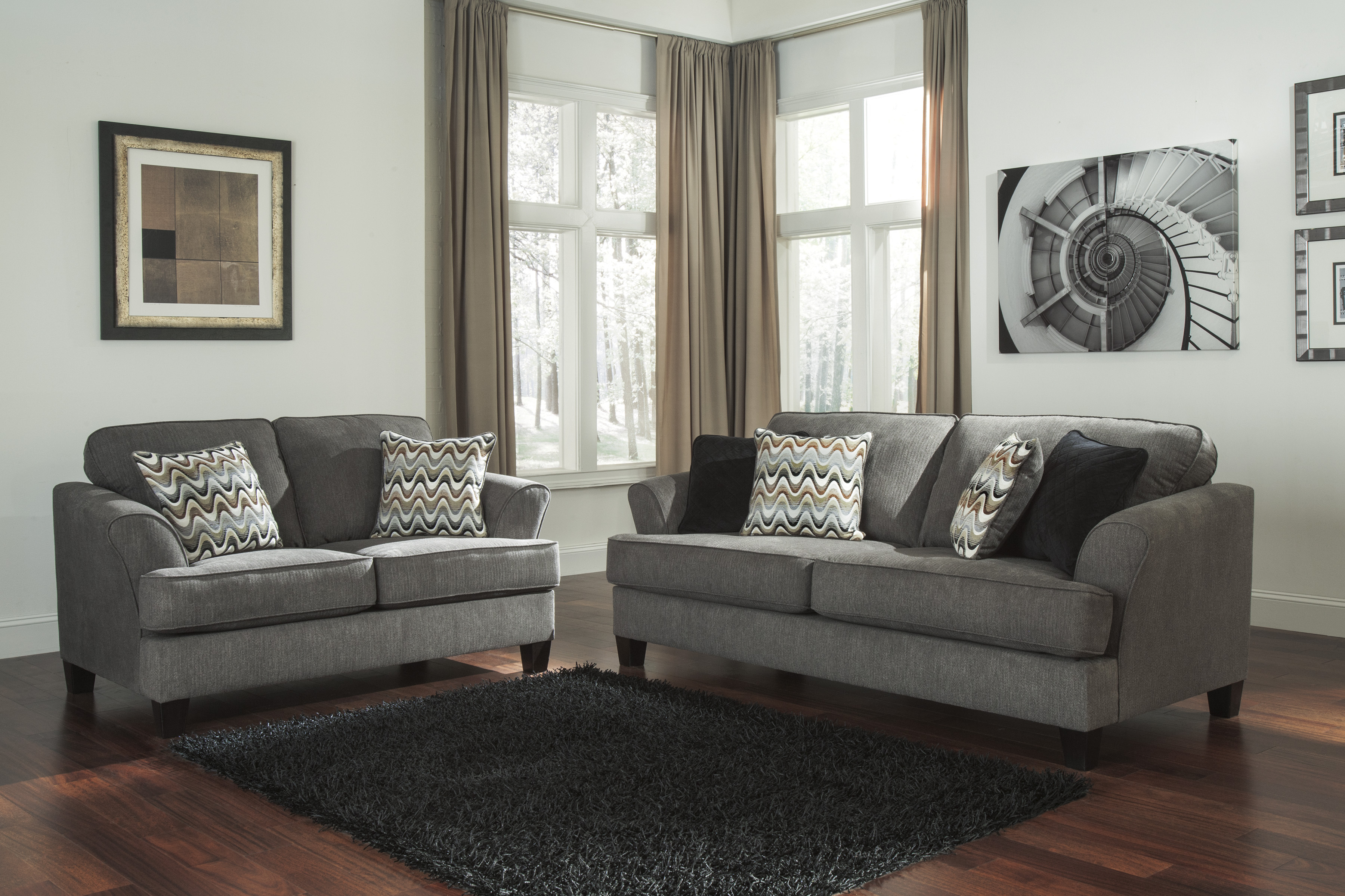 Ace Rent To Own Ashley Furniture Steel Gayler Sofa Loveseat