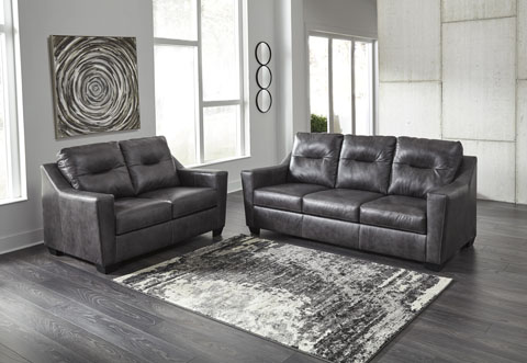 Ace Rent To Own Ashley Furniture Charcoal Kensbridge Sofa