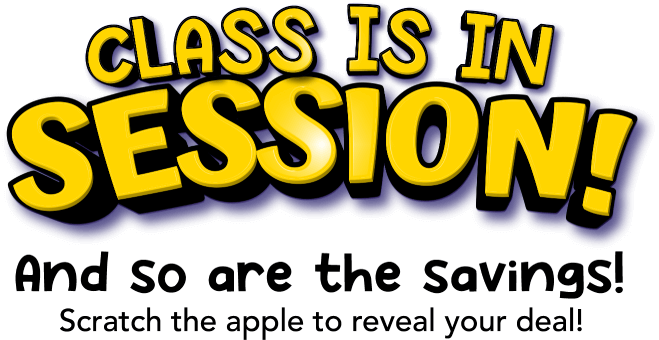 Class is in season! And so are the savings!