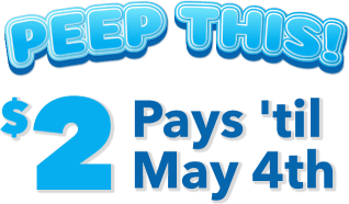 Peep this! $2 pats 'til Mat 4th.