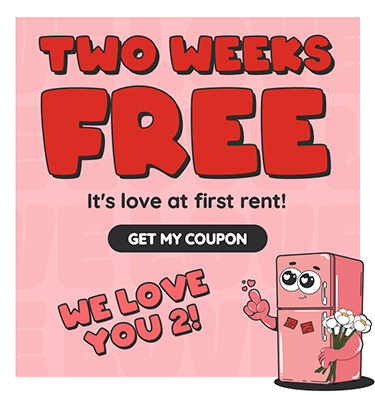 Two Weeks Free! It's love at first rent!